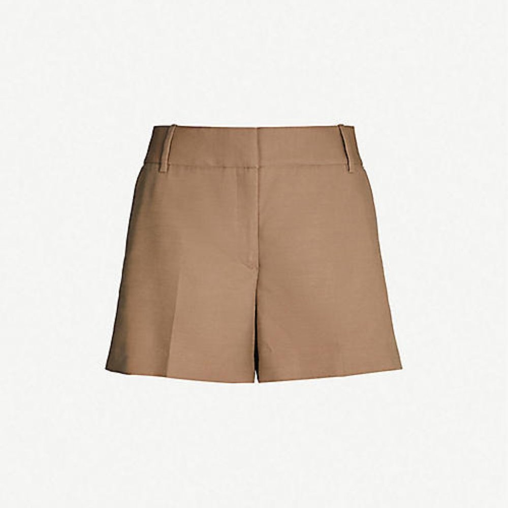 REISS Lyla Latte Tailored Shorts
